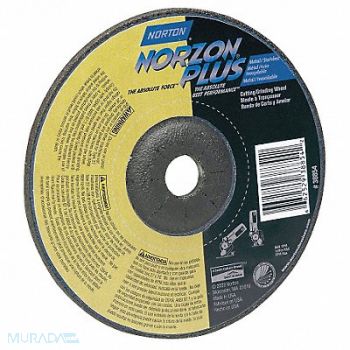 NORTON Depressed Center Wheel T27 9 in 7/8 in, 4DB60