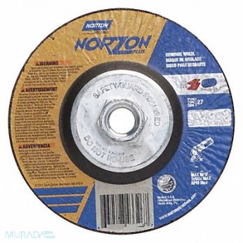NORTON Depressed Ctr. Wheel T27 5in 5/8in-11, 4DB55