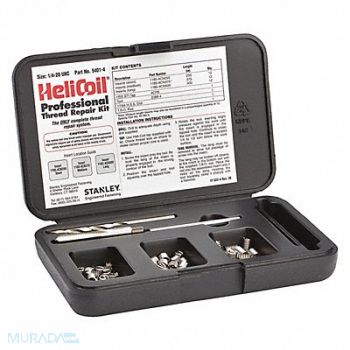 HELI-COIL Thread Repair Kit 304 SS 1/4-20 36 Pcs, 4DCD4
