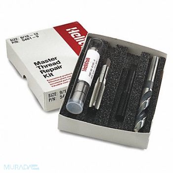 HELI-COIL Thread Repair Kit 304 SS 9/16-12 6 Pcs, 4DCJ6