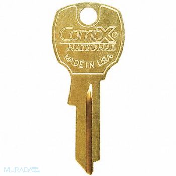 COMPX NATIONAL Key Blank For 4DED5 Bright Brass, 4DEF9