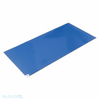 WEARWELL Tacky Mat Blue 36x45 PK4, 167P50