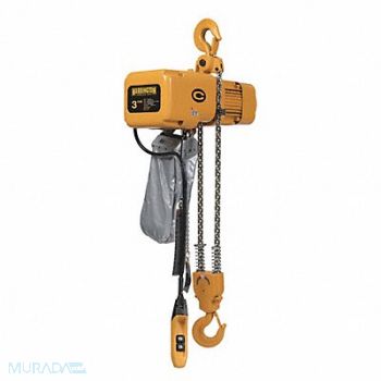 HARRINGTON Electric Chain Hoist 6000 lb 20 ft., 4DFP3