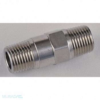 GRAINGER APPROVED Piston Check Valve SS 1/8 MNPTxFNPT, 4DHT4