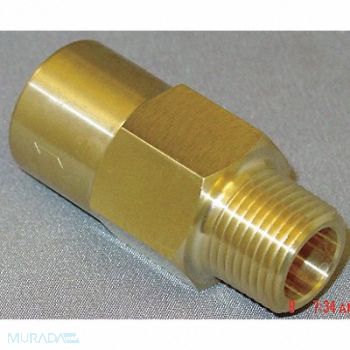 GRAINGER APPROVED Piston Check Valve Brass 3/8 MNPTxFNPT, 4DHW4