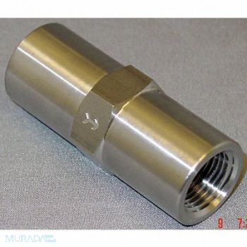 GRAINGER APPROVED Piston Check Valve SS 3/8 FNPT, 4DHW8