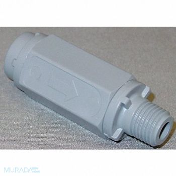 GRAINGER APPROVED Ball Cone Check Valve PVC 1/4 MNPTxFNPT, 4DHZ9