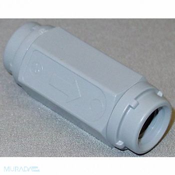 GRAINGER APPROVED Ball Cone Check Valve PVC 1/4 FNPT, 4DJA2