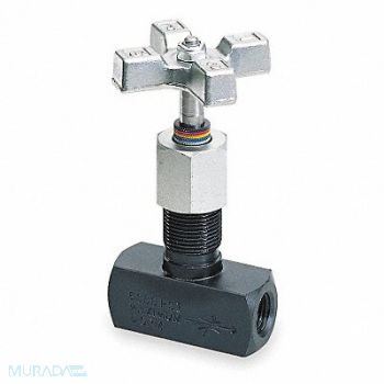 PARKER Metering Valve Steel 1/2 NPT 15 GPM Max, 4DKA3