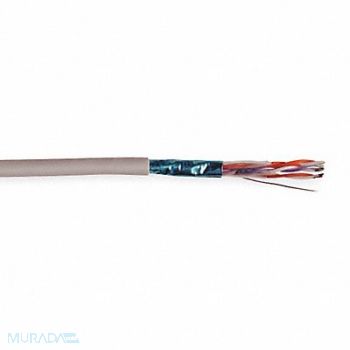 GENSPEED Data Cable Cat 5e 24 AWG 1000ft Gray, 4DNV7