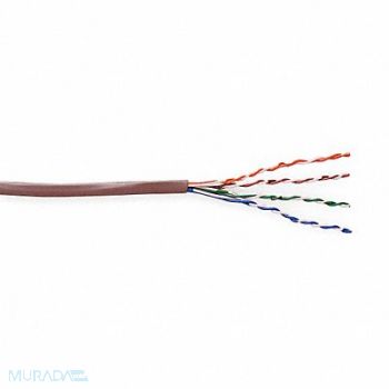 GENSPEED Data Cable Cat 6 23 AWG 1000ft Gray, 4DNV9