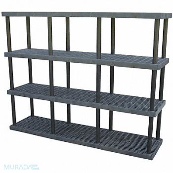 STRUCTURAL PLASTICS Plstc Shelf 24inx75inx96inShlfLdCp 675lb, 4DU94