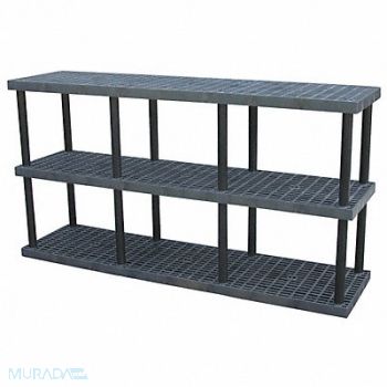 STRUCTURAL PLASTICS Plstc Shelf 24inx51inx96inShlfLdCp 675lb, 4DU95