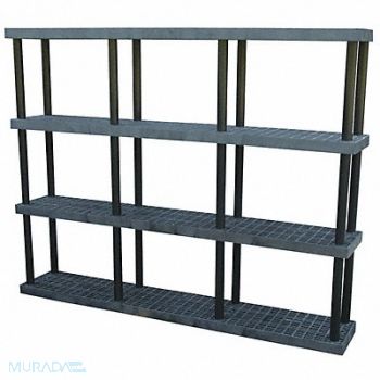 STRUCTURAL PLASTICS Plstc Shelf 16inx75inx96inShlfLdCp 450lb, 4DU96