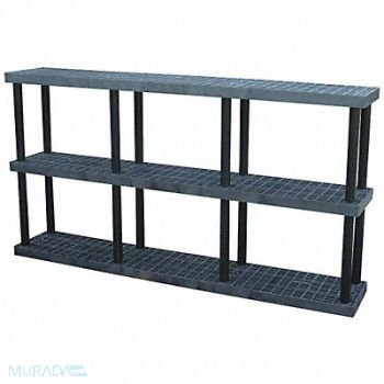 STRUCTURAL PLASTICS Plstc Shelf 16inx51inx96inShlfLdCp 450lb, 4DU97