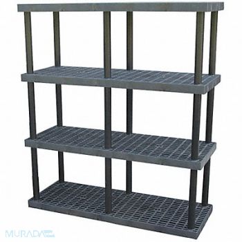 STRUCTURAL PLASTICS PlstcShelf 24inx75inx66inShlfLdCp 1850lb, 4DU98