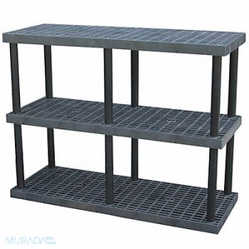 STRUCTURAL PLASTICS PlstcShelf 24inx51inx66inShlfLdCp 1390lb, 4DU99