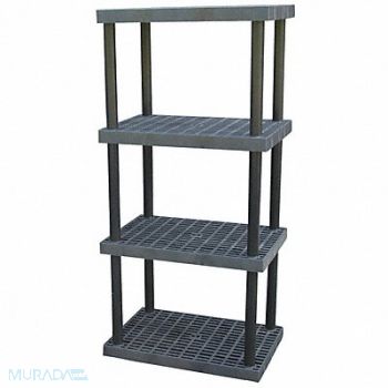 STRUCTURAL PLASTICS Plstc Shelf 24inx75inx36inShlfLdCp 250lb, 4DV10