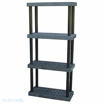 STRUCTURAL PLASTICS Plstc Shelf 16inx75inx36inShlfLdCp 160lb, 4DV12