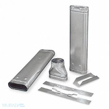 AMERI-VENT Vent Kit Aluminum Galvanized Steel, 4E059