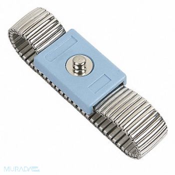 GRAINGER APPROVED Static Wrist Strap Large Stainless Steel, 4ECW1