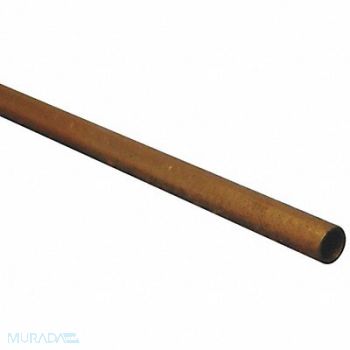 K S PRECISION METALS Copper Tubing 1/4 Tube 0.222 Dia., 53MH69