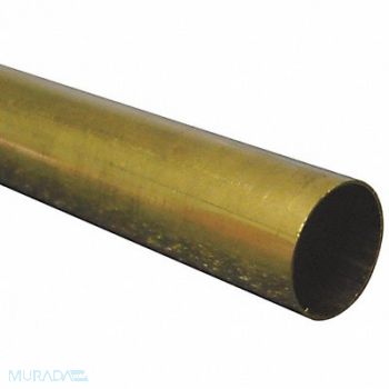GRAINGER APPROVED Tubing Brass 3 ft L 0.692 I.D. PK2, 54UC06