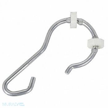 GRAINGER APPROVED Shower Curtain Hooks 1 3/5 in W PK13, 4EEW7