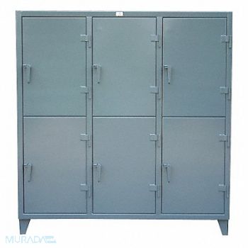 STRONG HOLD Lckr 2x3Lckr Drk Gry 78 x74 x24 Assm, 4EKH6