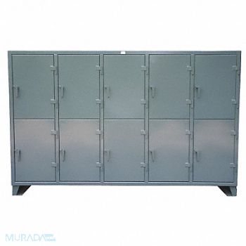 STRONG HOLD Lckr 2x5Lckr Drk Gry 78 x122 x24 Assm, 4EKH8