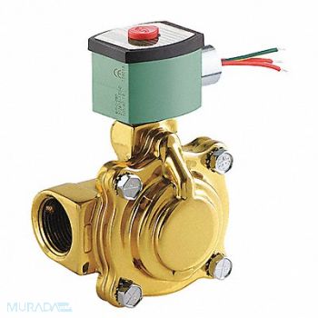 REDHAT Solenoid Valve Brass NC Air Inert Gas, 4EKN4