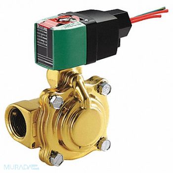 REDHAT Solenoid Valve Brass NC Air Inert Gas, 4ELL4