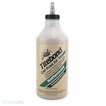 TITEBOND Glue Cold Press For Veneer 1 Quart Brown, 4EMN5