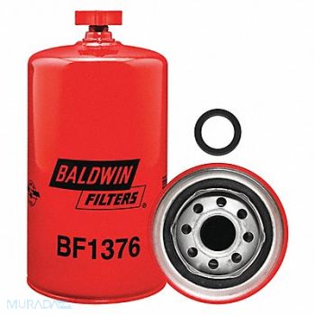 BALDWIN FILTERS Fuel Filter 7-13/32x3-11/16x7-13/32 In, 4ENK6