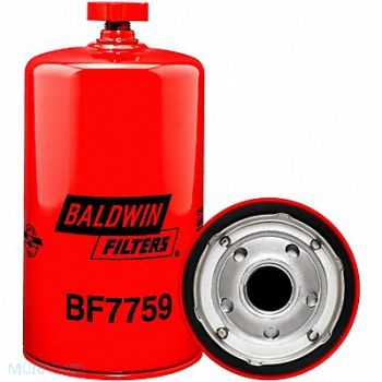 BALDWIN FILTERS Fuel Filter 7-13/32x3-11/16x7-13/32 In, 4ERP6