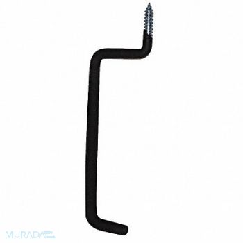 GRAINGER APPROVED Single Point Hook Black Vinyl Coated, 4ERY1