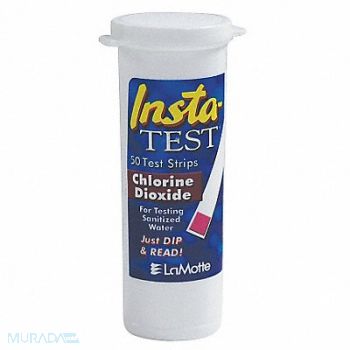 LAMOTTE Test Strip Chlorine Dioxide PK50, 4EVZ8