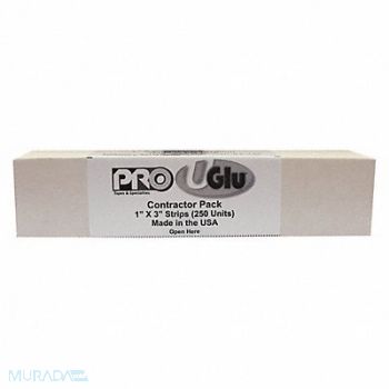 UGLU Adhesive Tape 1 x 3 Amber PK250, 4EWF6