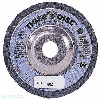WEILER H7352 Arbor Mount Flap Disc 7in 60 Med., 4F754