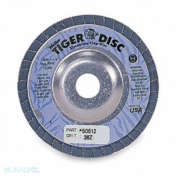 WEILER H7339 Fiber Disc 4 1/2 in Dia 7/8in Arbor, 4F749