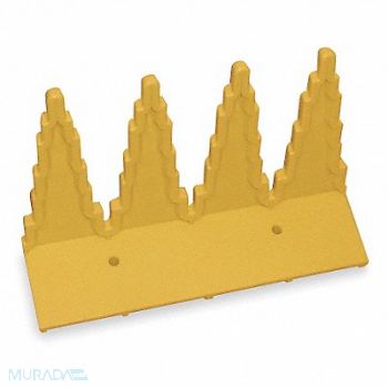 VIKAN E9634 Hygienic Tool Holder 9 3/8 in L Yellow, 4FA19