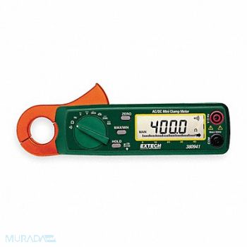 EXTECH Clamp Meter 200A 400 Ohms, 4FB73
