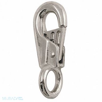 LUCKY LINE PRODUCTS Eyelet Spring Snap L 3 1/4 In, 4FCR4