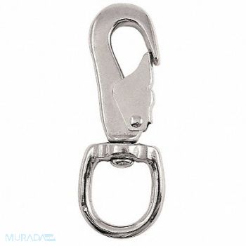 LUCKY LINE PRODUCTS Eyelet Spring Snap L 4 1/2 In, 4FCT8