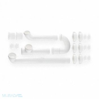 GRAINGER APPROVED Double Bowl Installation Kit with P-Trap, 4FEY9