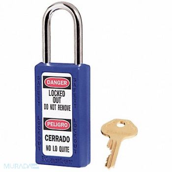 MASTER LOCK D1948 Lockout Padlock KD Blue 3 H, 4FG07