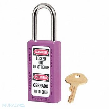 MASTER LOCK D1948 Lockout Padlock KD Purple 3 H, 4FG10