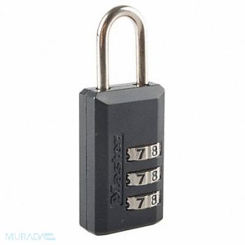 MASTER LOCK Luggage Padlock 1 1/2 in RectanglePK2, 4FG15