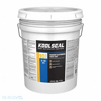 KOOL SEAL Elastomeric Roof Coating 4.75 gal, 4FJJ9