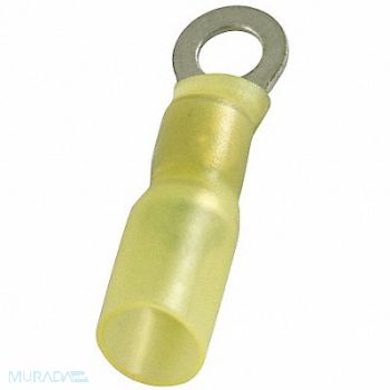 POWER FIRST Ring Terminal Yellow 12 AWG 10 AWG PK25, 4FRE9